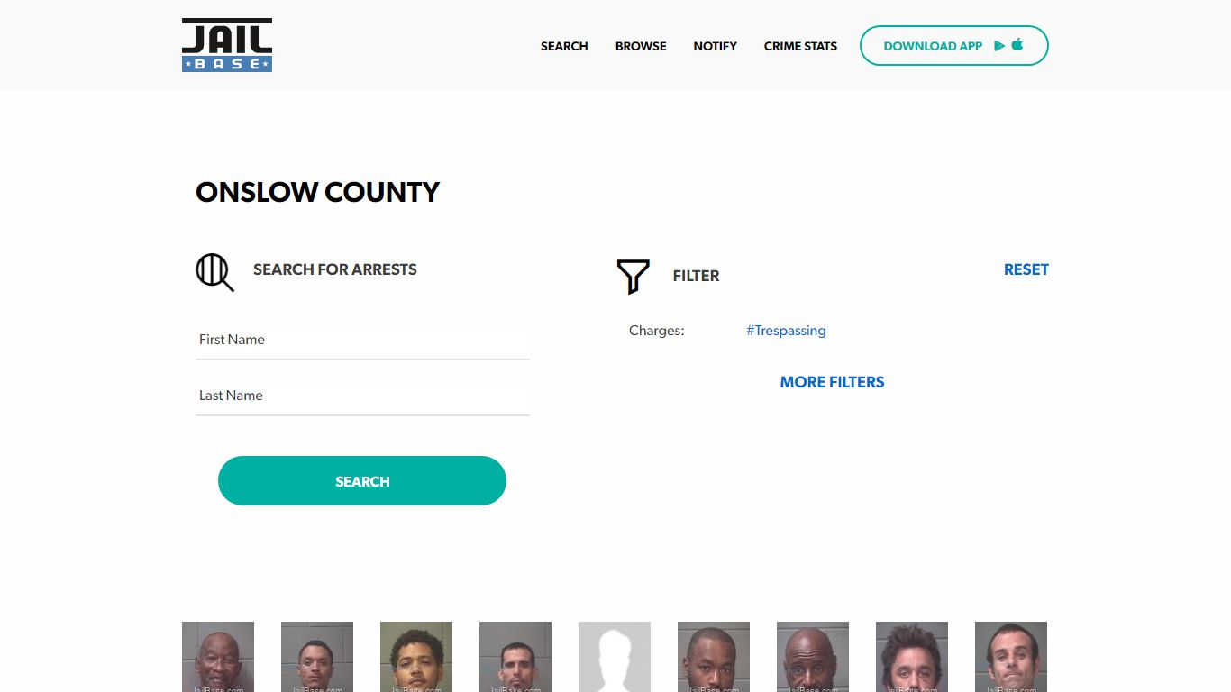 Onslow County Jail Inmate Search and Mugshots | JailBase